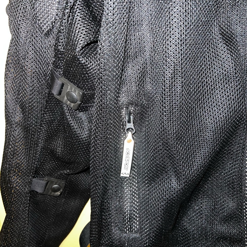 AGV Sport Motorcycle Vintage Mesh Armored Black Jacket Size L - Picture 7 of 14